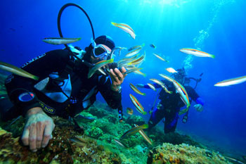 Scuba diving scufundari in Croatia